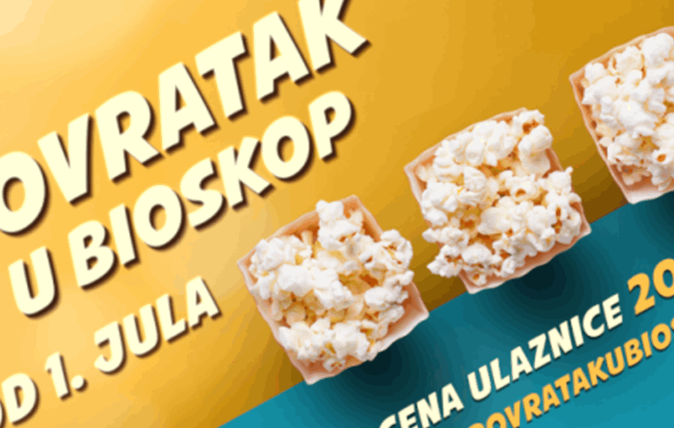 Ponovo radi bioskop! Cena za svaku projekciju 200 dinara