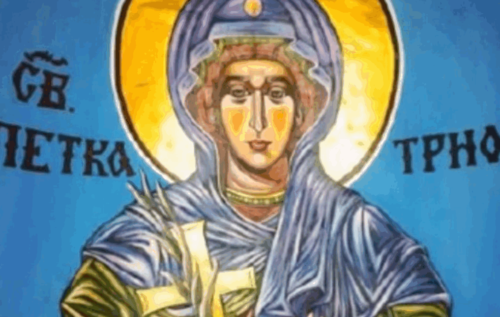 Sveta Petka Trnova, veoma poštovana u srpskom narodu kao praznik žena
