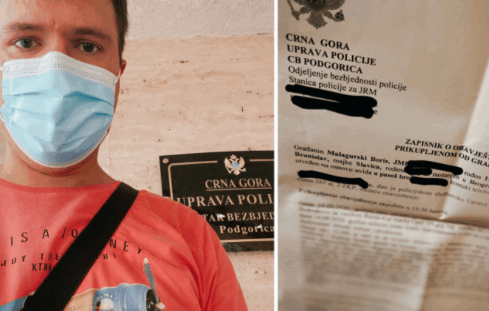 POSLE ČETIRI SATA SASLUŠANJA: Crnogorska policija pustila na slobodu Borisa Malagurskog, koji kaže da snima film o 'jednoj od poslednjih <span style='color:red;'><b>diktatura</b></span> u Evropi'