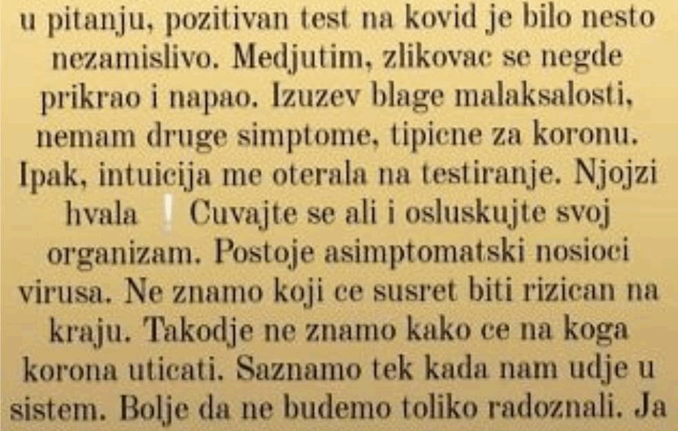 Izvor: Instagram/kilimara