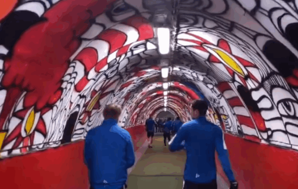 ZVEZDIN TUNEL 'STRAVE I UŽASA': I kad nema navijača, na osnovu reakcije <span style='color:red;'><b>Belgijanac</b></span>a ovo je najstrašnije fudbalsko mesto na svetu (VIDEO)