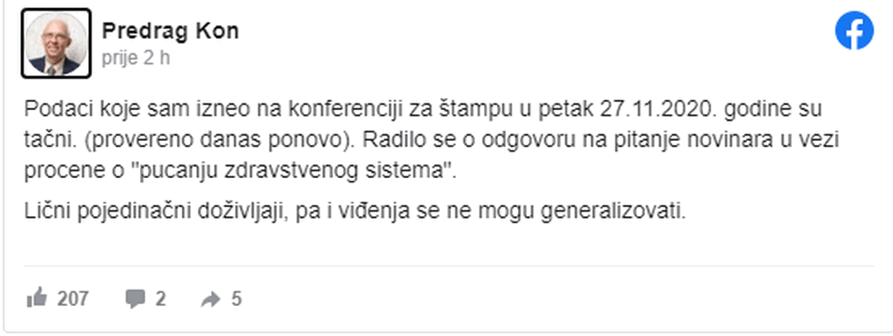 Foto: Facebook/Printscreen