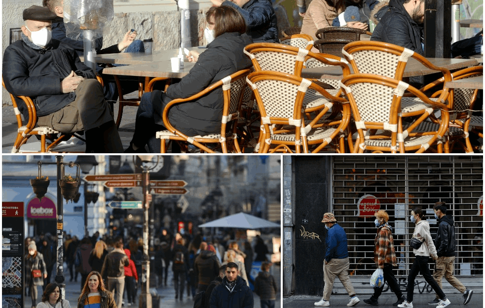 TRŽNI CENTRI I KAFIĆI NE RADE, ALI BEOGRAD NIJE POD KLJUČEM: Bašte pune, ulice krcate, ‘KORONO EVE ME’ (FOTO)