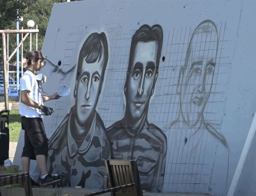 Oskrnavljen mural posvećen herojima sa Košara: 'Ovo nije udar na nas niti na momke oslikane na muralu' (FOTO)