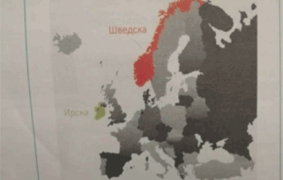 KAD TE STRANAC UČI PRAVOPISU: Zamenjene RADNE <span style='color:red;'><b>SVESKE</b></span> ZA SRPSKI „NOVOG LOGOSA“ gde su teritoriju NORVEŠKE NAZVALI ŠVEDSKOM! (FOTO)    