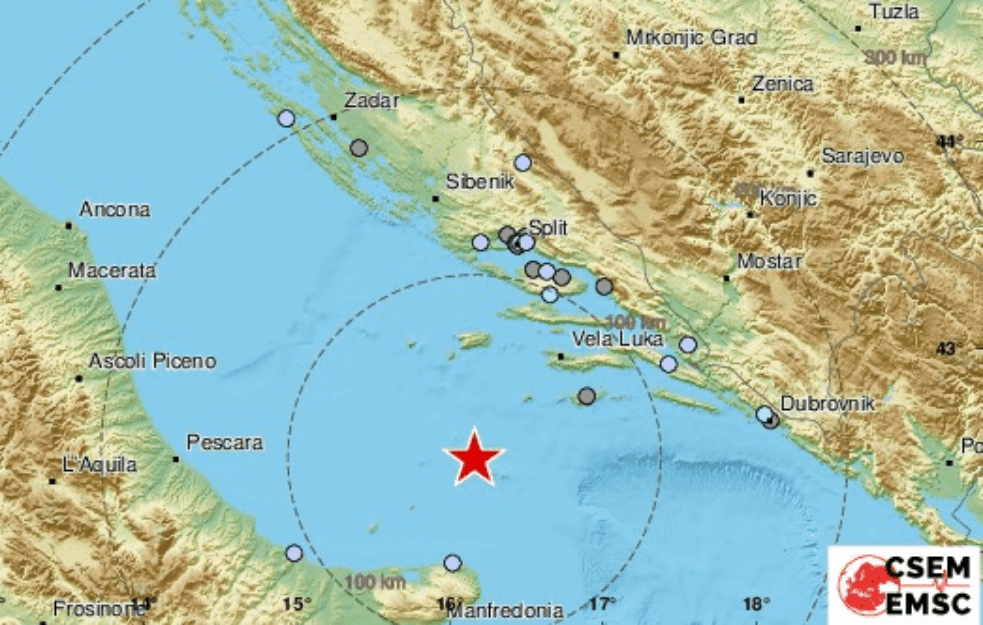 Zemljotres u REGIONU! Novi potresi u Jadranskom moru