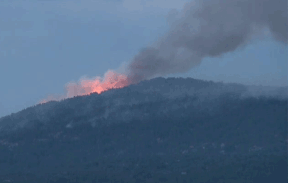 BUKTI POŽAR NA SVETOJ GORI: Zapalili se maslinjaci u blizini manastira Pantokrator! (VIDEO)