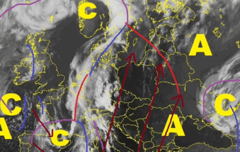 POZNATI METEREOLOG IZDAO UPOZORENJE: Ciklon donosi veoma loše <span style='color:red;'><b>vremenske prilike</b></span>, evo šta nas sve čeka u narednih nekoliko dana! 