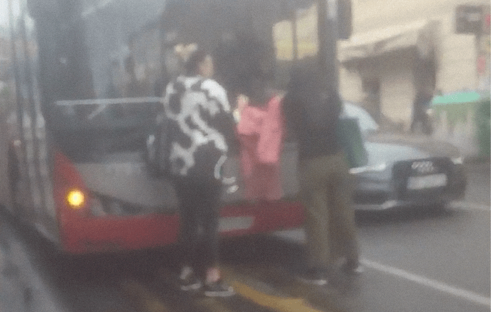 BEOGRAĐANKA ISKALILA BES NA AUTOBUSU U ZEMUNU: Udarala pesnicama, šutirala i zaustavila saobraćaj! (VIDEO) 
