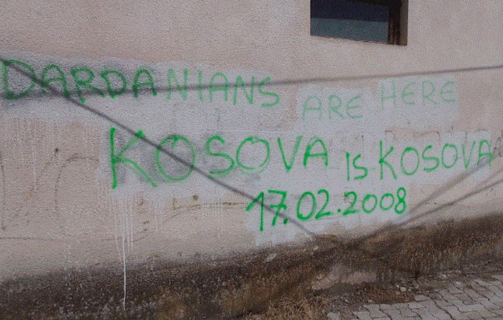 NOVI INCIDENT: Osvanuo GRAFIT sa ispisanom porukom koja VELIČA takozvanu 'VELIKU ALBANIJU'! 

