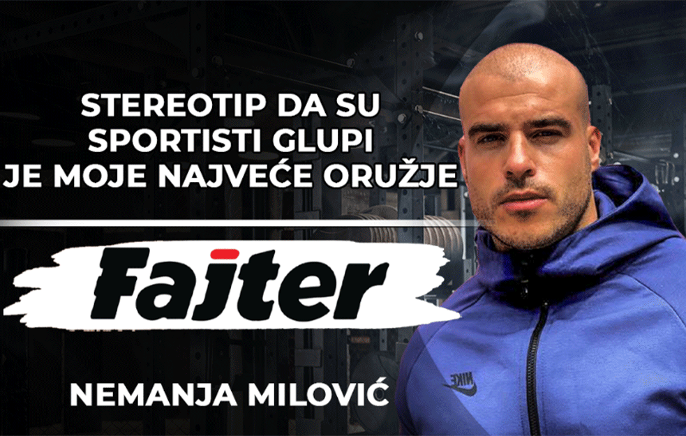 Fitnes predavač <span style='color:red;'><b>Nemanja Milović</b></span> za FAJTER: Stereotip da su sportisti glupi je moje najveće oružje! (VIDEO)