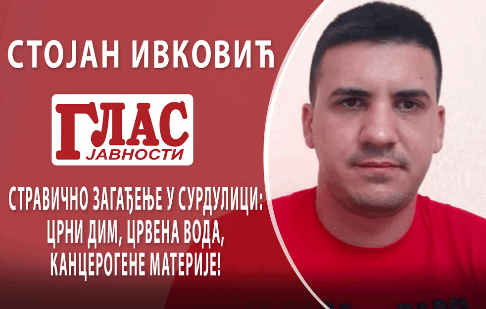 STRAVIČNO ZAGAĐENJE U SURDULICI: CRNI DIM, CRVENA VODA, <span style='color:red;'><b>KANCEROGENE MATERIJE</b></span>! DIMNJAK ‘Knaufa’ BEZ FILTERA?! (VIDEO)