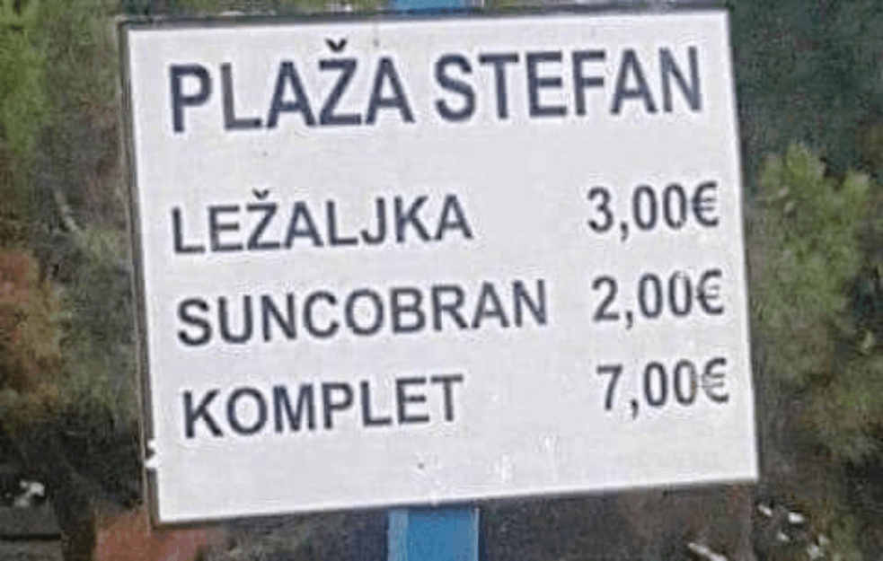 CRNOGORSKA MATEMATIKA 3+2=7! Računica sa plaže zbunila mnoge (FOTO)