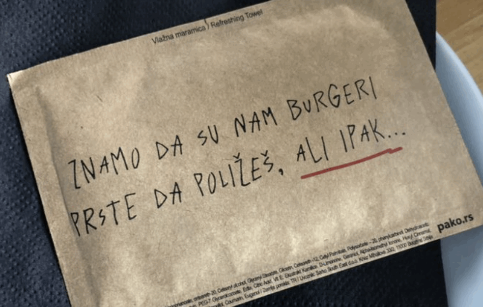 NE LIŽITE PRSTE! Restoran došao na FENOMENALNU IDEJU, uz hranu SERVIRA I OVO! (FOTO)


