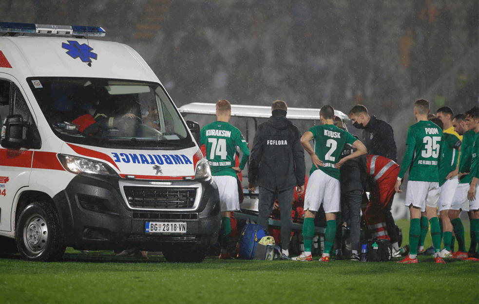 ESTONAC IZAŠAO IZ BOLNICE: Fudbaler koji se srušio na stadionu Partizana ide kući