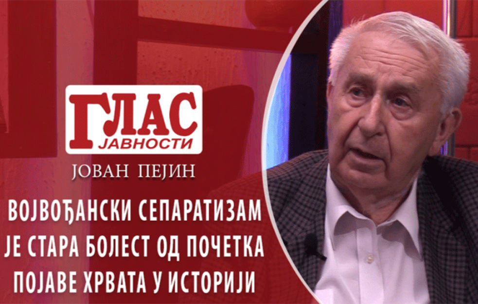 Istoričar JOVAN PEJIN: Vojvođanski separatizam je stara bolest...od početka pojave Hrvata u istoriji (VIDEO)