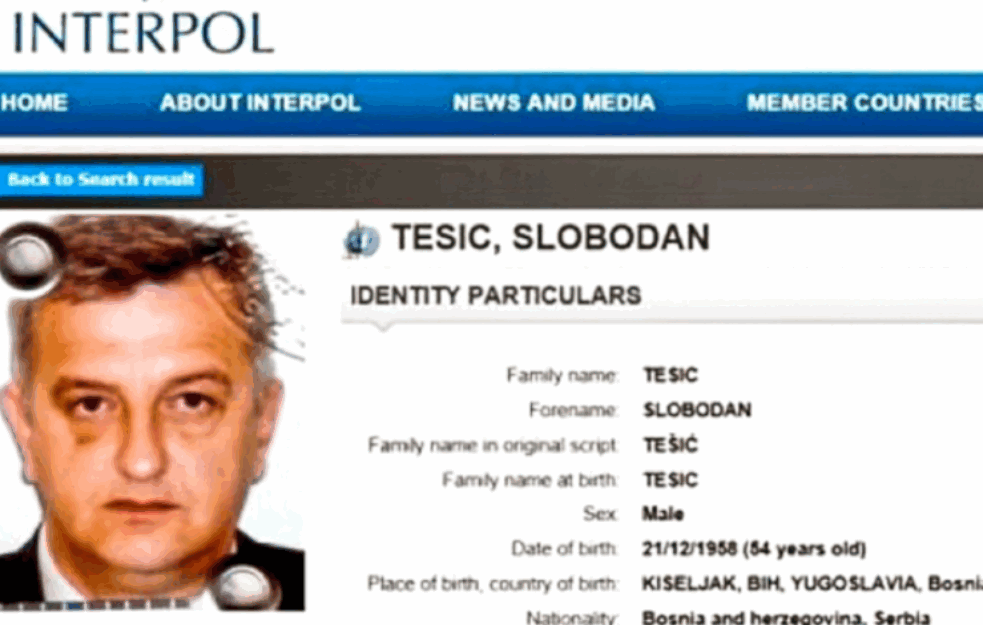 RASPISANA INTERPOL POTERNICA ZA SLOBODANOM TEŠIĆEM: Najvećem trgovcu oružjem preti HAPŠENJE!