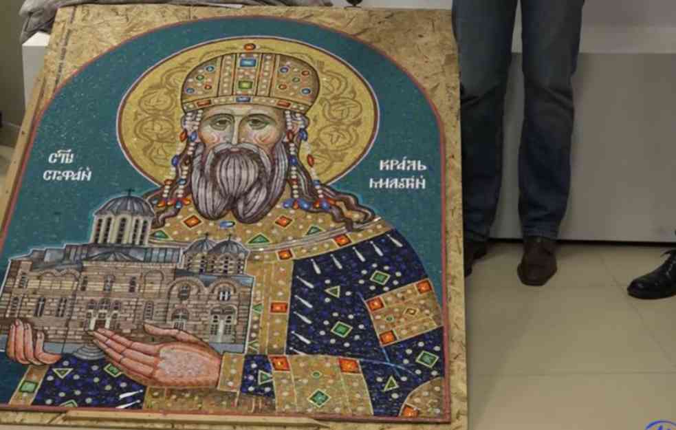 SRBIMA HILANDAR U SRCU I DUŠI! Mozaik velikog srpskog kralja krenuo put svetinje