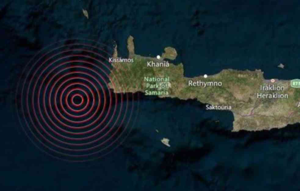 NOVI ZEMLJOTRES NA KRITU: Ponovo se drmalo grčko ostrvo