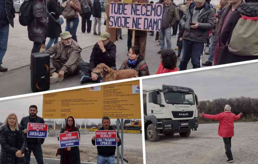 EKOLOŠKI USTANAK BLOKIRAO METRO! Ćuta na Makišu: Pojedinci pune džepove, a nama treba masovni bunt (VIDEO, FOTO)