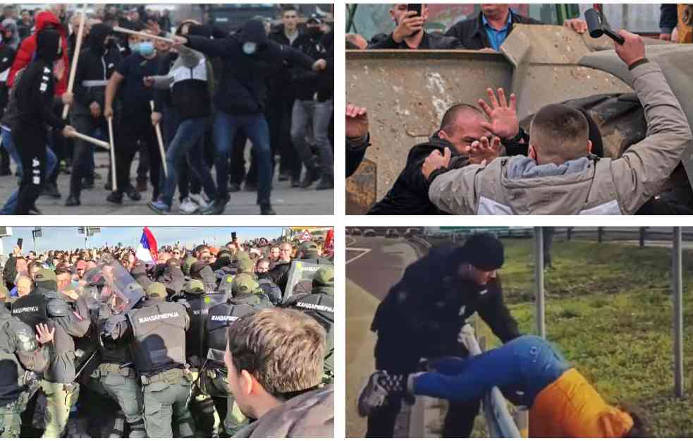 DA LI JE OVO SRBIJA? Snimci nasilja koji su obeležili protest na blokadama (FOTO+VIDEO)