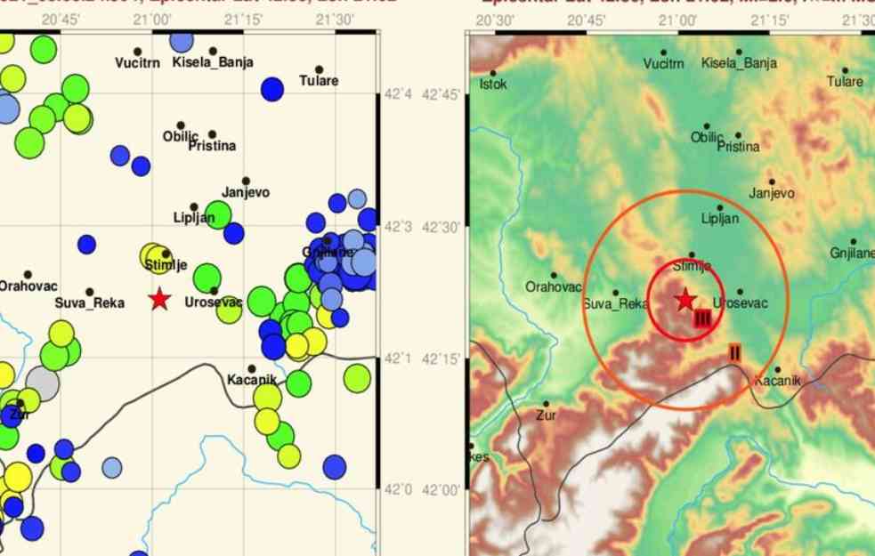 NOVI ZEMLJOTRES U SRBIJI: Drmalo se tlo na Kosovu i Metohiji