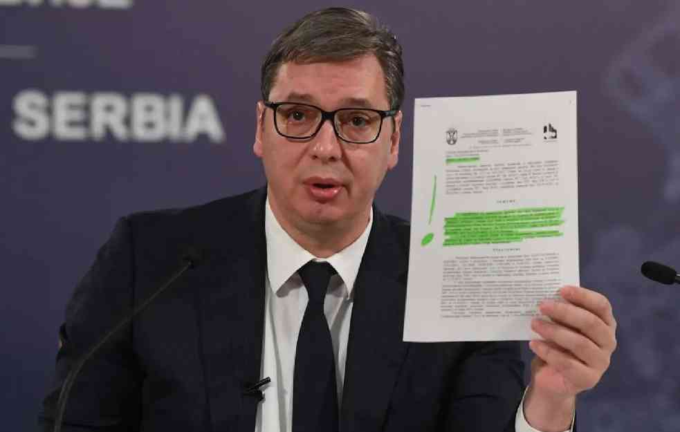 VUČIĆ POKAZAO DOKUMENTA: Ovo su potpisi za Rio Tinto