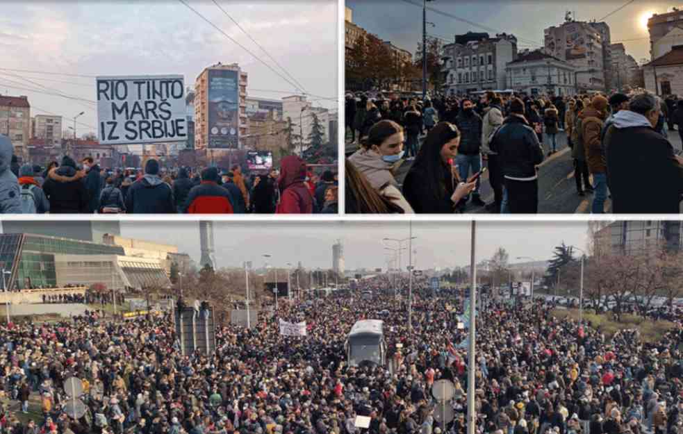 SRBIJA POD BLOKADOM! Pušten saobraćaj, u Beogradu protest 50.000 GRAĐANA (FOTO; VIDEO)