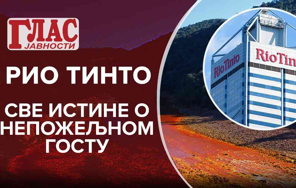 RIO TINTO: SVE ISTINE O ŠTETOČINI KOJI JE PODIGAO NOVI SRPSKI USTANAK (VIDEO)