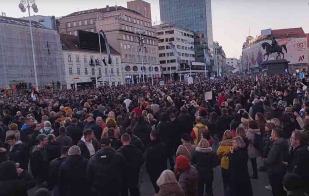 NISMO MI POKUSNI KUNIĆI! Zagrepčani OKUPIRALI trgove: Milanoviću, ne potpisuj ništa!