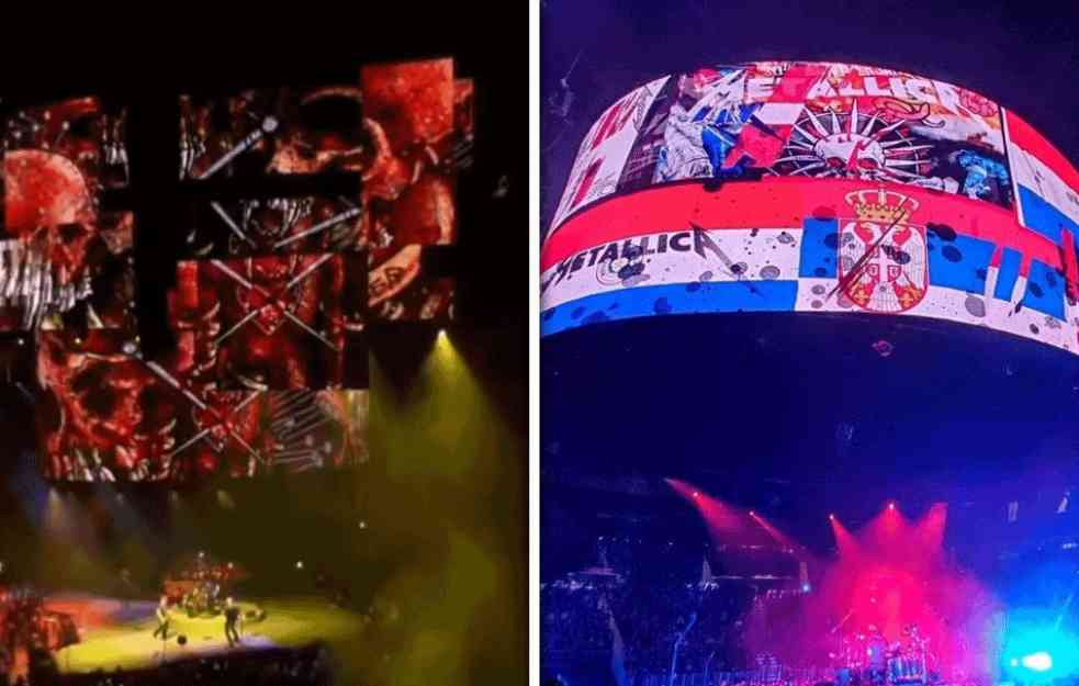 FANOVI ODUŠEVLJENI! Srpska zastava na koncertu Metalike, oni i jesu naši dobri drugari (FOTO+VIDEO)