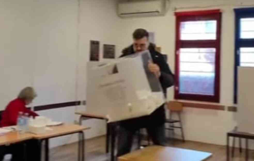 SKANDAL! Srđan Nogo glasao na referendumu, pa RAZBIO GLASAČKU KUTIJU! (VIDEO) 