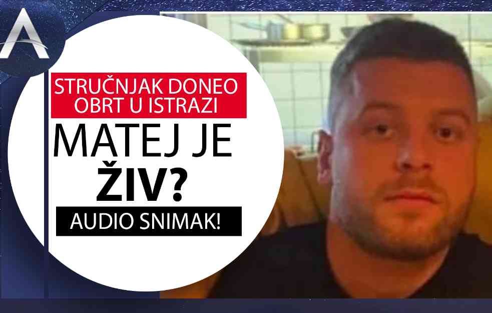 EKSKLUZIVNO! STRUČNJAK SA FLORIDE SE PRIKLJUČIO ISTRAZI: Matej je živ, krije se zbog ljubavi (VIDEO)