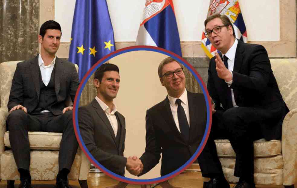 NOVAK KOD VUČIĆA NA ANDRIĆEVOM VENCU: Predsedniče, hvala za podršku! I vi ste bili u nezgodnoj situaciji (VIDEO+FOTO)