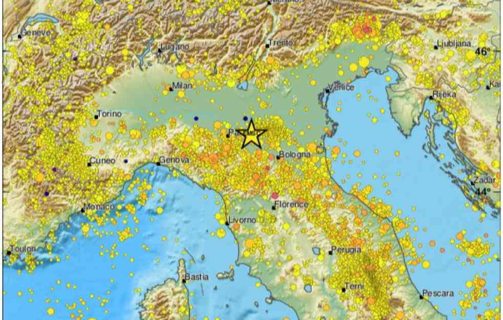 SNAŽAN ZEMLJOTRES POGODIO SEVER ITALIJE! Udar pomerio krevet 