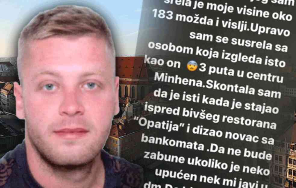 MATEJ PERIŠ VIĐEN U MINHENU?! Manekenka objavom podigla sve na noge: Bio je na bankomatu, dečko je PRESLIKAN (FOTO) 