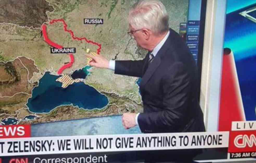 AMERI VRAĆAJU KOSOVO SRBIJI? Dok svet prati KRIZU U UKRAJINI, CNN izbrisao GRANICU na MAPI! (FOTO)