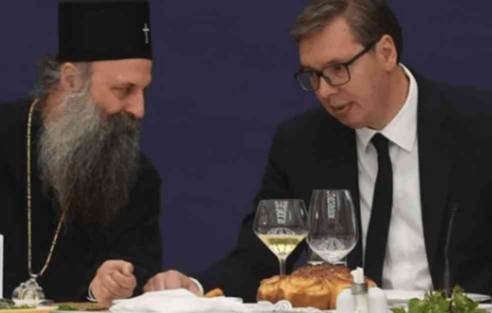 VUČIĆ POSLE SEDNICE SAVETA kod patrijarha PORFIRIJA