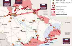 OBJAVLJENA MAPA NAPADA: Svi pravci na kojima su prikazani trenutni ruski napadi na Ukrajinu (FOTO)