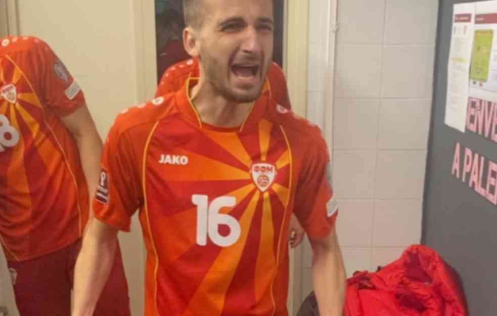 GRMLJAVINA IZ SVLAČIONICE: Makedonci i Albanci zapevali posle istorijske pobede u Palermu