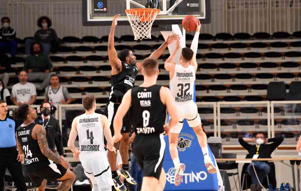 POBEDA ZA KRAJ PRVE FAZE EVROKUPA: Zek Ledej srušio Trento, Partizan u nastavku ide na ove timove (VIDEO+FOTO)