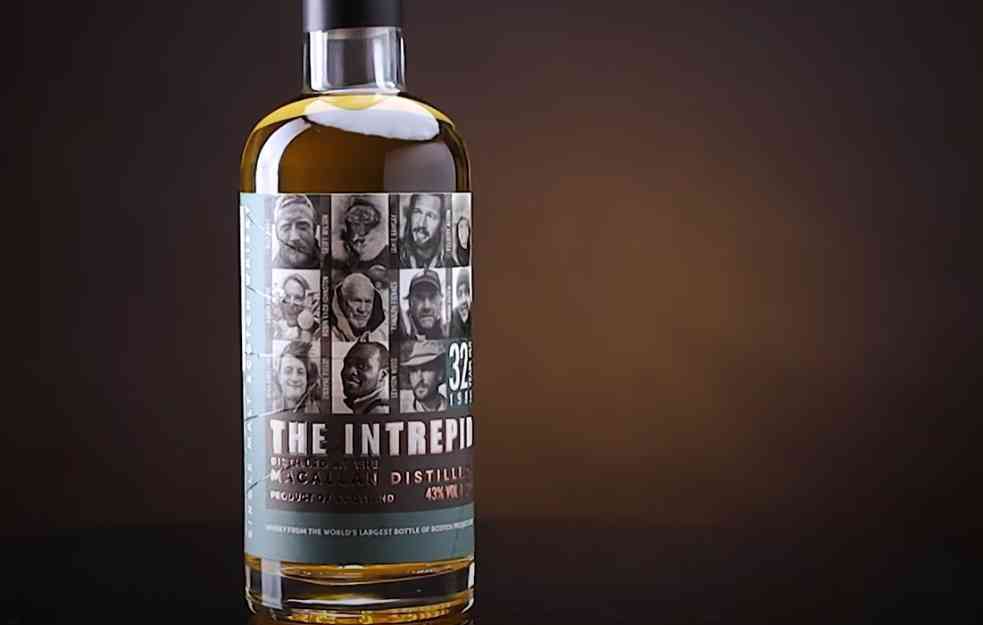 Najveća boca viskija na svetu  imena ” Intrepid”,  brenda “Macallan” viskija, uskoro će se naći na aukciju. 