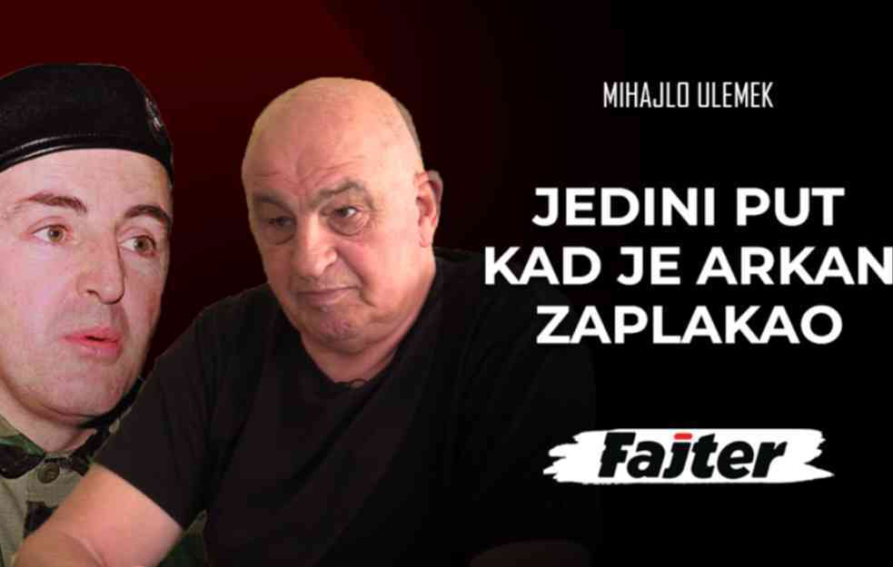 MIHAJLO ULEMEK: Jedini put kad je Arkan ZAPLAKAO pred drugima (VIDEO)