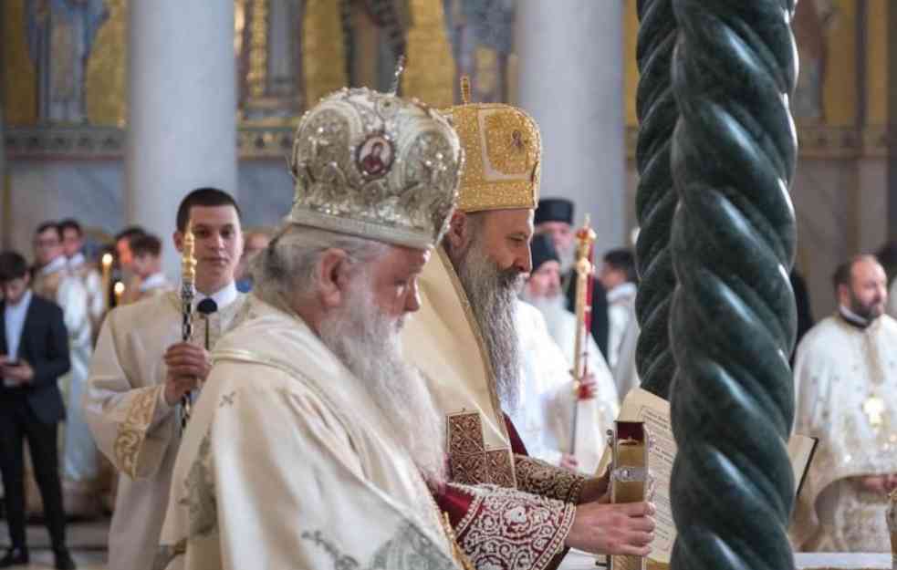 PATRIJARH PORFIRIJE STIGAO U POSETU MPC: U Ohridskoj arhiepiskopiji sa arhiepiskopom Stefanom služiće sutra liturgiju