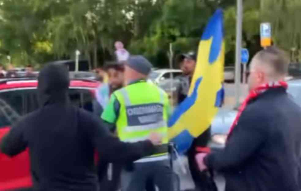 POGLEDAJTE INCIDENT neposredno pre utakmice sa ŠVEDSKOM (VIDEO)
