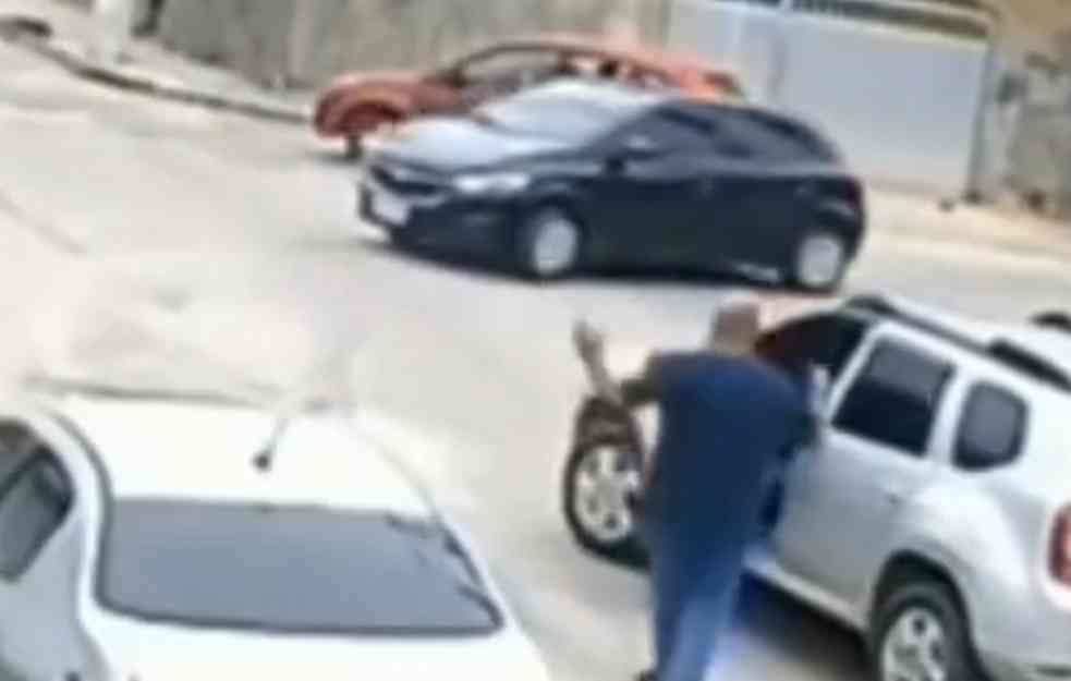Ukrao automobil, a ne ume da ga vozi (VIDEO)