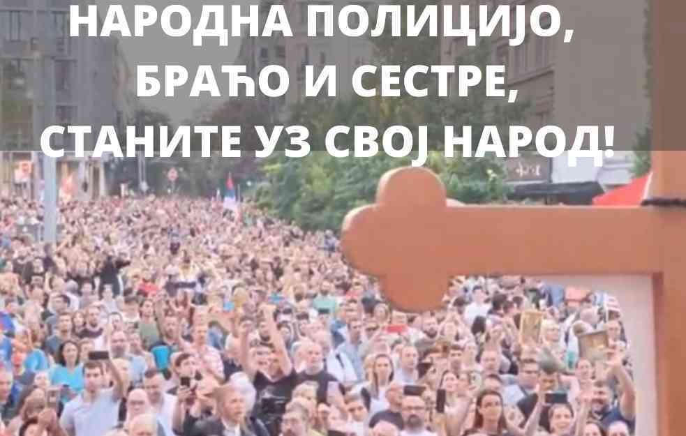 NARODNA POLICIJO, BRAĆO I SESTRE, STANITE UZ SVOJ NAROD!