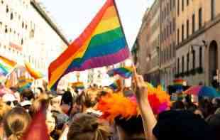 ISTAKLI LGBT ZASTAVU : Ipak na zgradi Skupštine Beograda