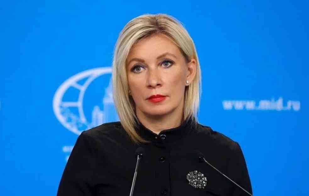 Zaharova tvrdi da su prehrambeni sporazum uništili Ukrajinci potpomognuti Britancima