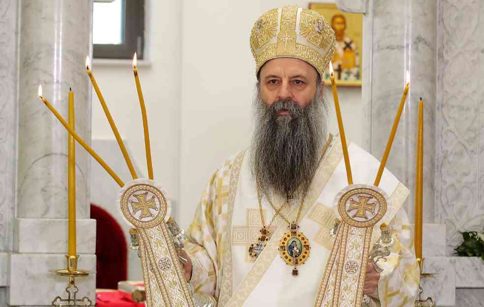 Patrijarhu Porfiriju prištinske vlasti zabranile ulazak u Pešku patrijaršiju